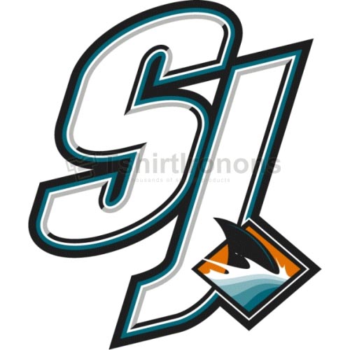 San Jose Sharks T-shirts Iron On Transfers N321 - Click Image to Close